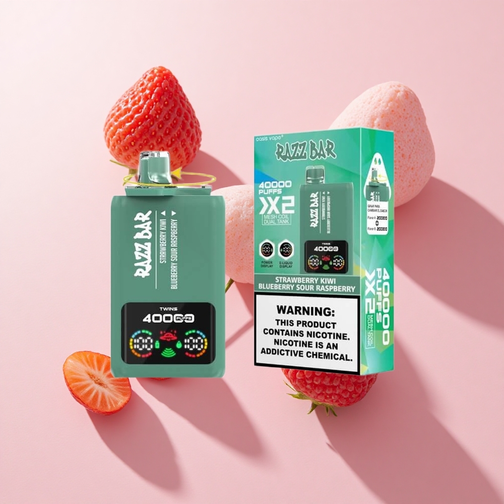 Razz Bar 40000 Puffs Eldobható Vape Eper-Kiwi_Áfonya Savanyú Málna és Típus-C Port 650 Mah Akkumulátor Razz Bar 40000 Puffs Eldobható Vape Eper-Kiwi_Áfonya Savanyú Málna és Típus-C Port 650 Mah Akkumulátor