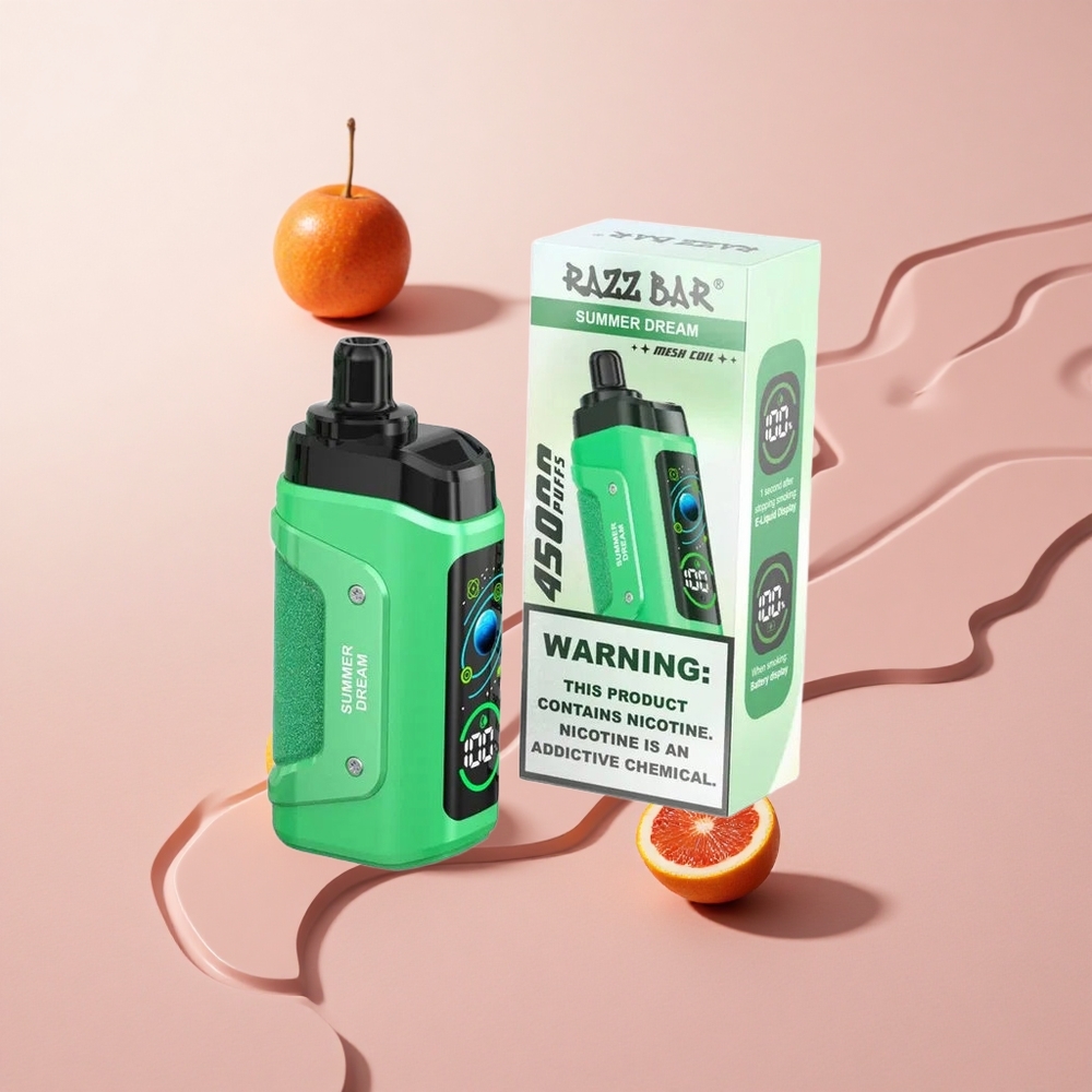 Razz Bar 45000 Puffs Egyszer Használatos E-cigaretta Nyári Álom