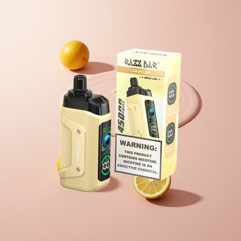 Razz Bar 45000 Puffs Eldobható E-szigi Citrom Lime és Ribizli