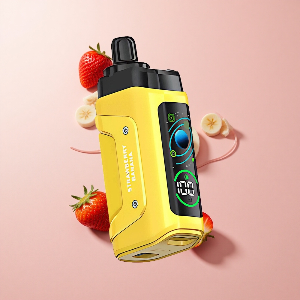 Razz Bar 45000 Puffs Eldobható Vape Eper-Banán 1.0 Ohm Mesh Coil és Állítható Légáramlás Razz Bar 45000 Puffs Eldobható Vape Eper-Banán 1.0 Ohm Mesh Coil és Állítható Légáramlás