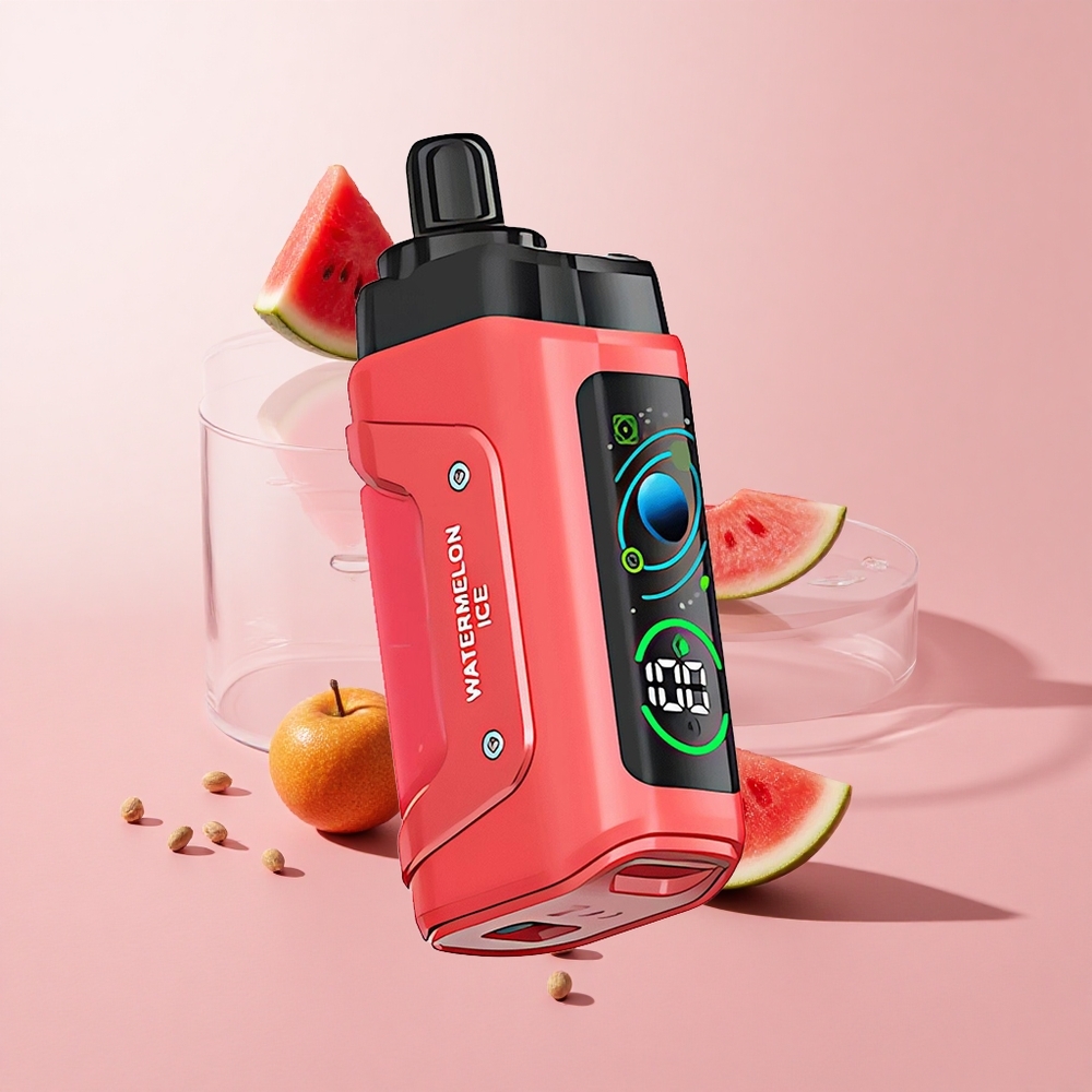 Razz Bar 45000 Puffs Eldobható Vape Görögdinnye Jég és Málna Razz Bar 45000 Puffs Eldobható Vape Görögdinnye Jég és Málna