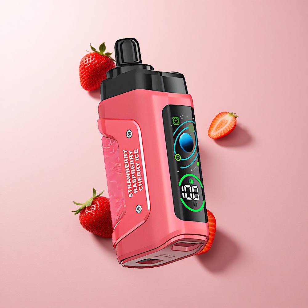 Razz Bar 45000 Puffs Elszívható E-cigaretta Eper-Cseresznye Jég & Állítható Levegőáramlás Razz Bar 45000 Puffs Elszívható E-cigaretta Eper-Cseresznye Jég & Állítható Levegőáramlás