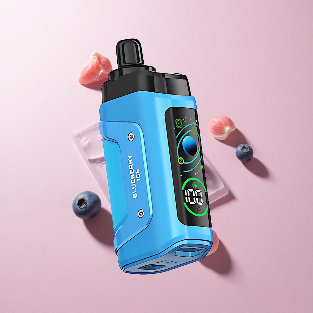 Razz Bar 45000 Puffs Elszívható E-cigaretta Áfonya Jég 650 Mah Akkumulátor Razz Bar 45000 Puffs Elszívható E-cigaretta Áfonya Jég 650 Mah Akkumulátor