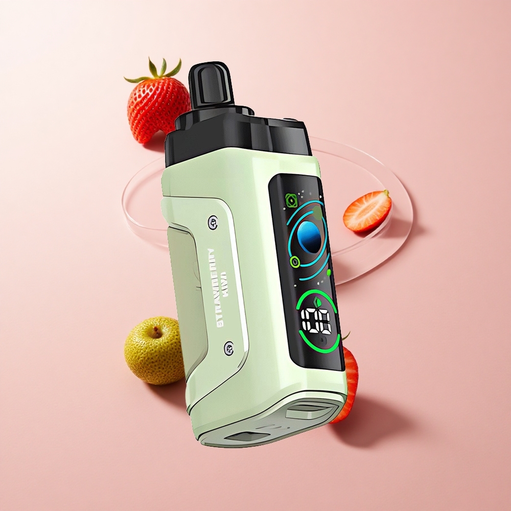 Razz Bar 45000 Puffs Elszívható E-szigi Eper-Kiwi Állítható Légáramlás és Type-C Töltés