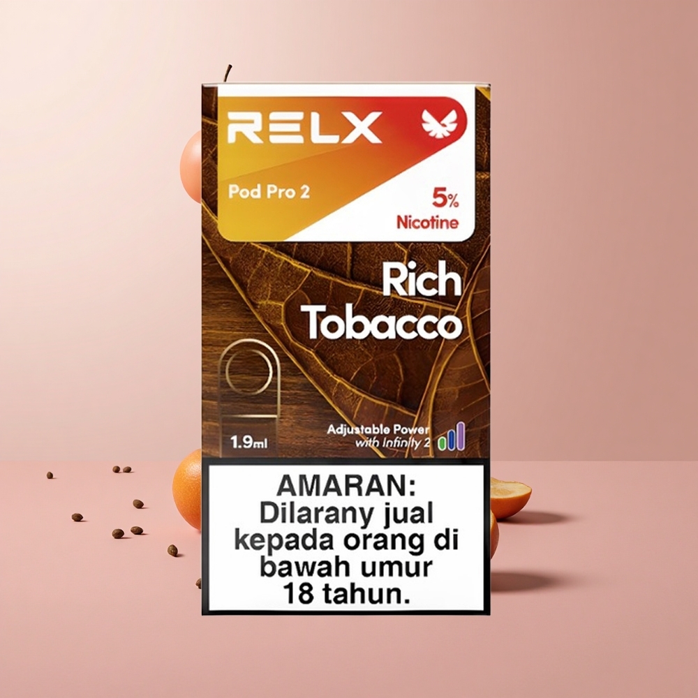 RELX Pod Pro 2 600 Puffs Gazdag Dohány RELX Pod Pro 2 600 Puffs Gazdag Dohány