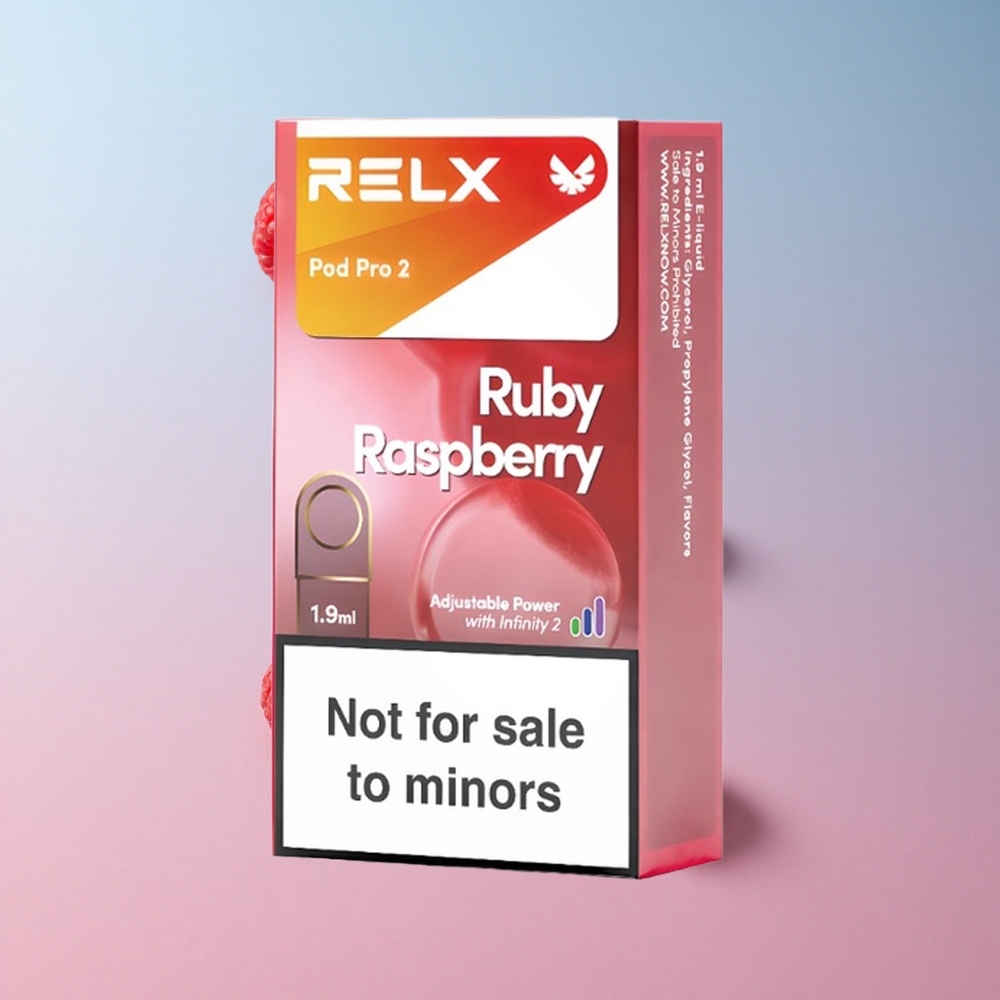 RELX Pod Pro 2 600 Puffs Kék Málna 0% nikotin, 1.9ml tartály