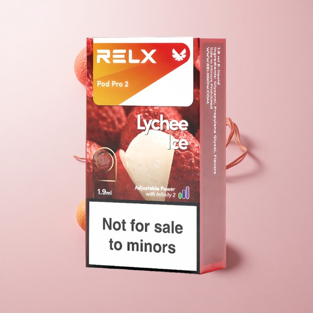 RELX Pod Pro 2 600 Puffs Lychee Jég 0% nikotin, 1,9ml
