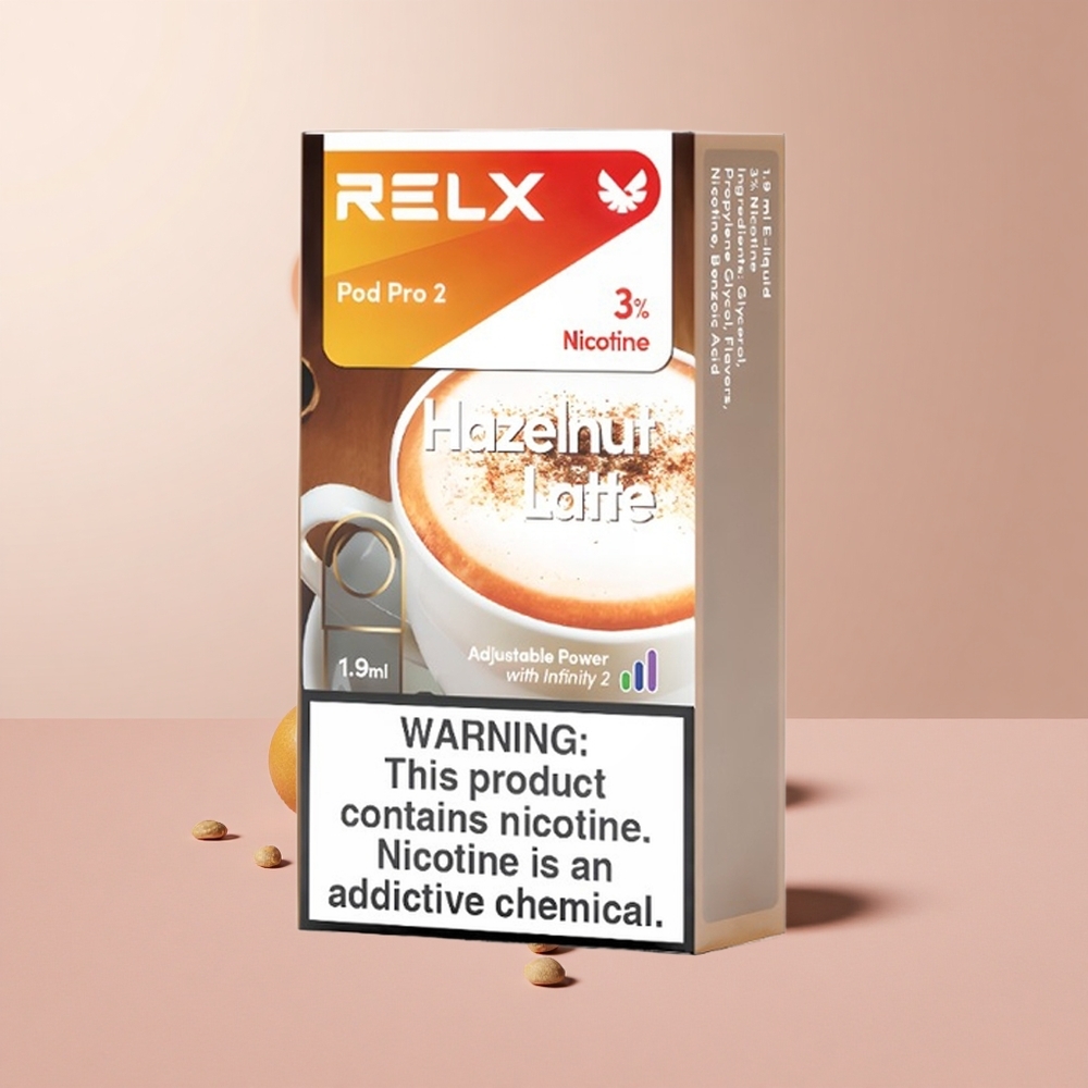 RELX Pod Pro 2 600 Puffs Mogyorós Latte 1,9ml